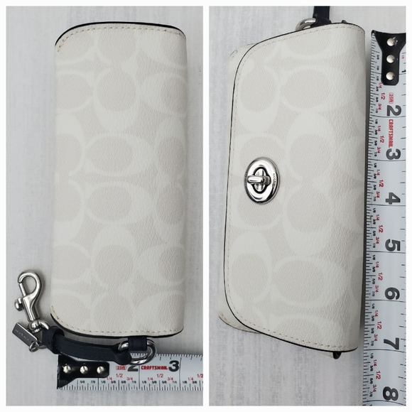 COACH Sunglasses Case In Signature Canvas White - Picture 12 of 12